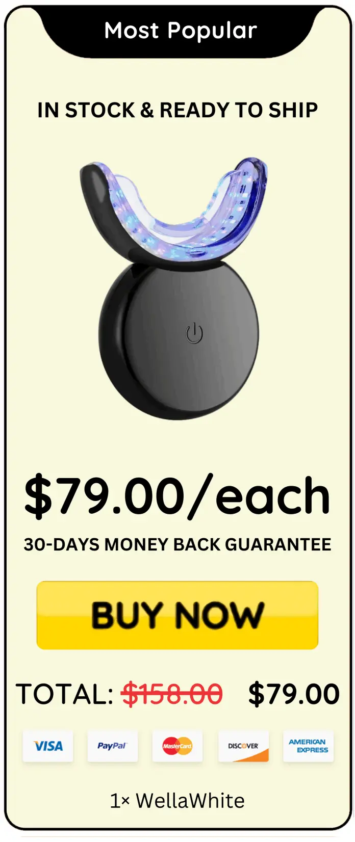 WellaWhite Teeth Whitening Kit package price